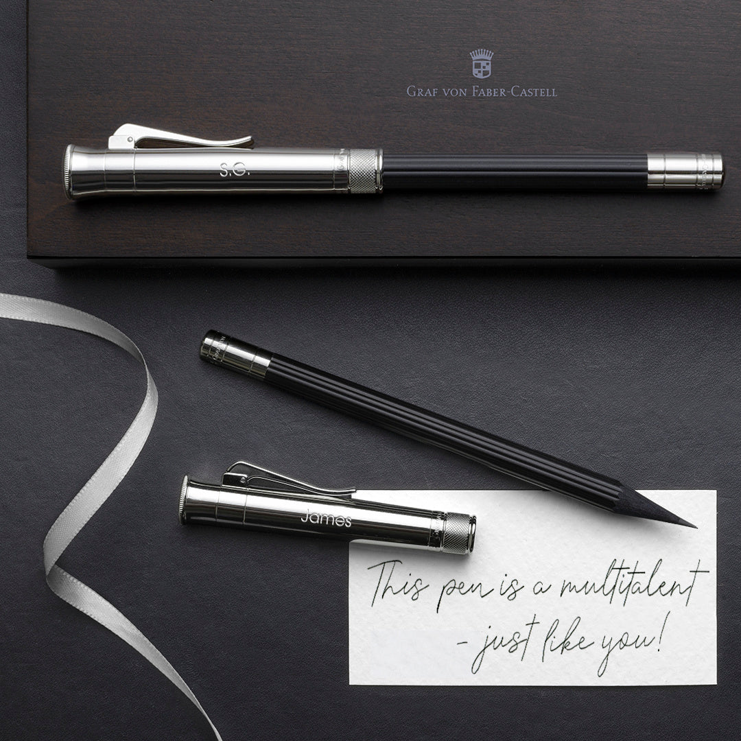 Perfekter Bleistift, platiniert, Schwarz