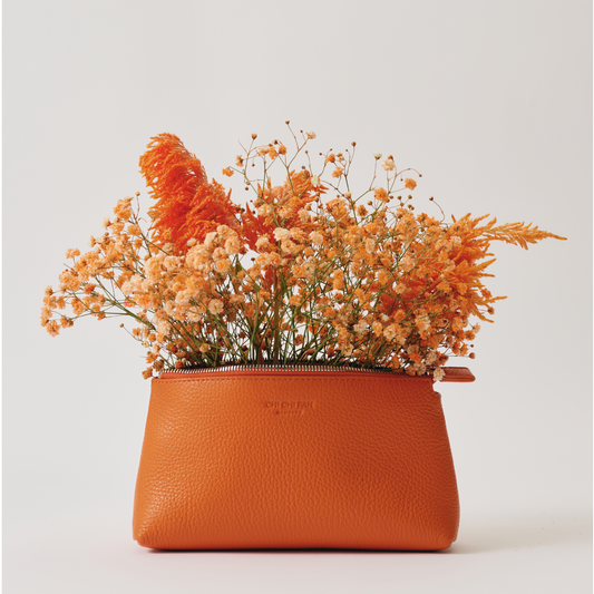 Chi Chi Fan orange Blumen